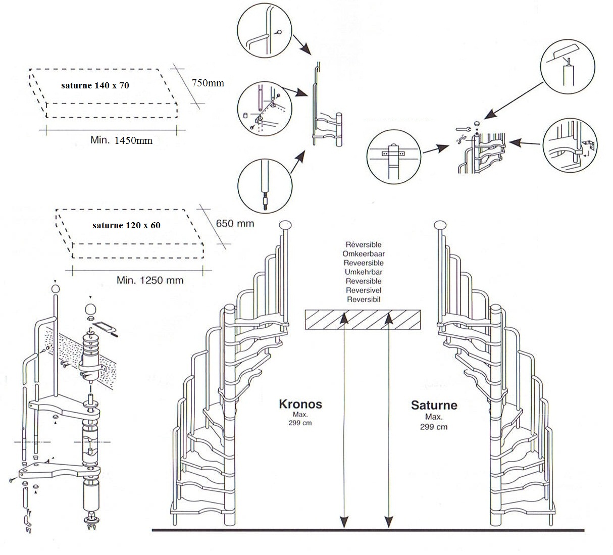 ruimtebesparende spiltrap