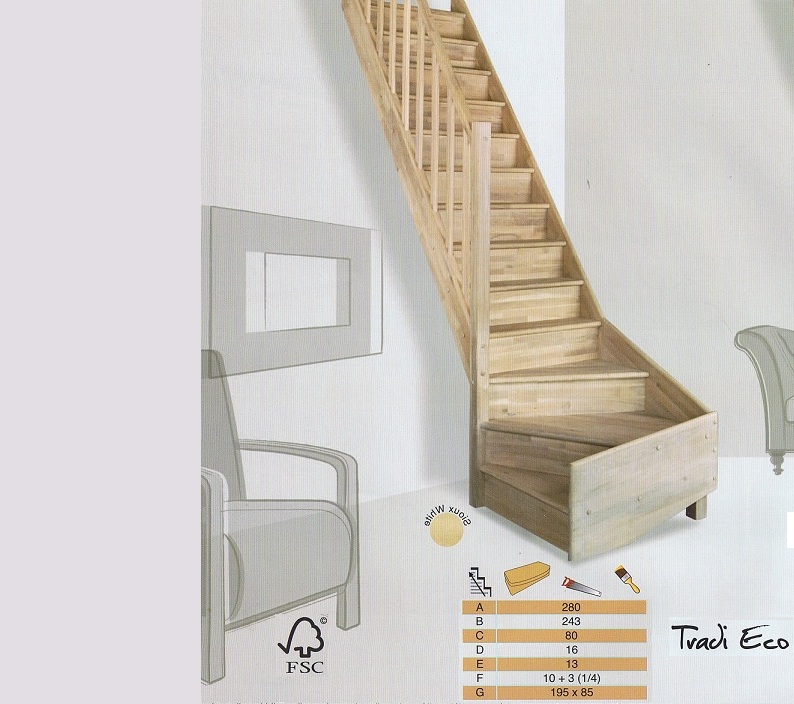 Tradi eco kwartslag trap