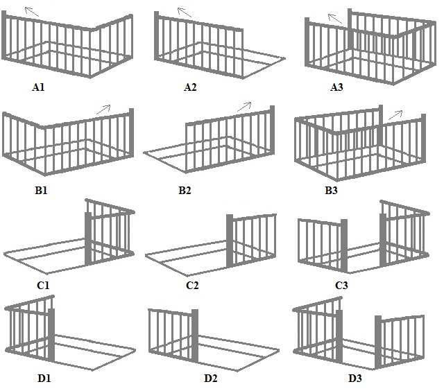 Balustrade hekwerk op verdieping